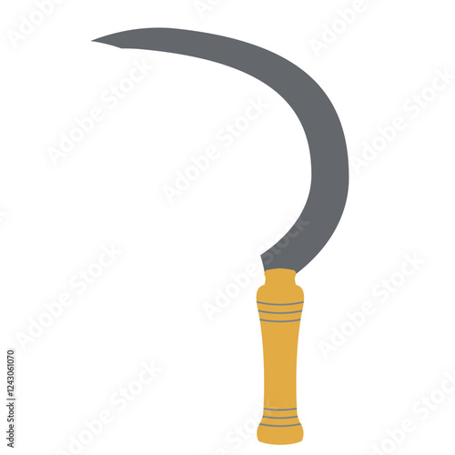 Sickle Farm Tool flat colored Icon 