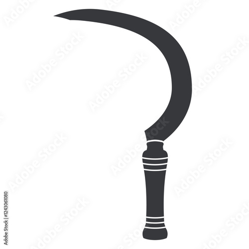 Sickle Farm Tool silhouette Icon