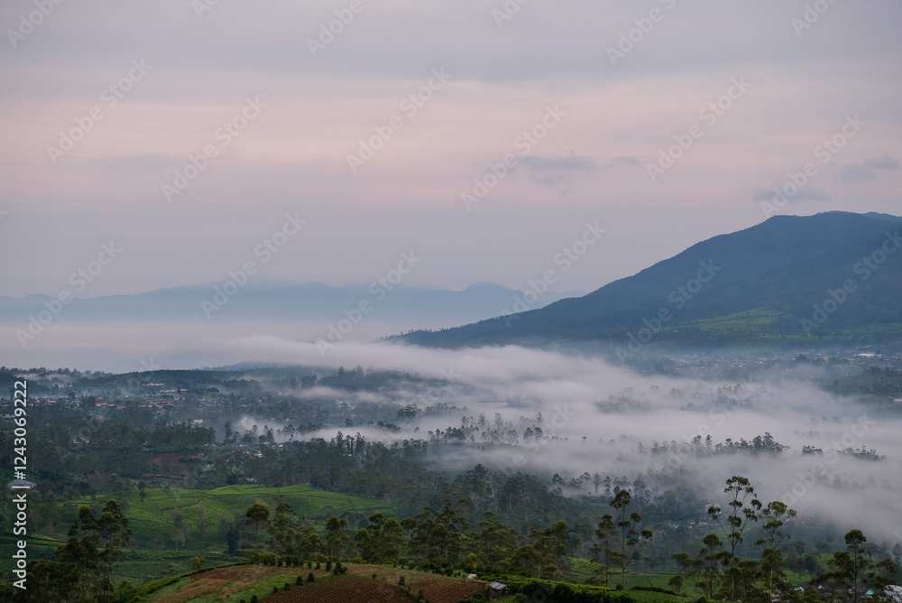 Beautiful landscape view of Pangalengan, Bandung Regency, Indonesia. Beautiful landscape view of Pangalengan, Bandung Regency, Indonesia.