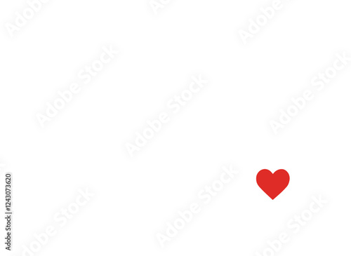 Valentine's day greeting card with hearts, vector illustration