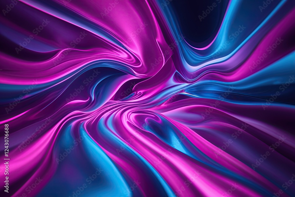 Obraz premium Vibrant Abstract Background Featuring Bold Magenta and Sapphire Gradient Energy
