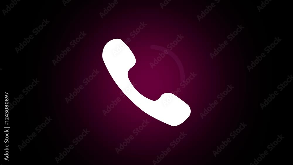 abstract Incoming call ring icon Animation of phone call icon on black background . Phone ring sign on black background. abstract Incoming call ring icon Animation of phone call icon on black background . Phone ring sign on black background.