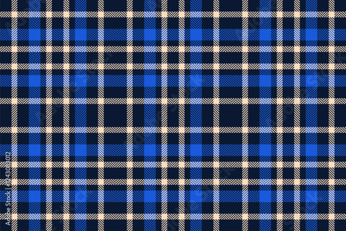 Real plaid seamless textile, individuality tartan texture check. 1940s pattern background vector fabric in dark and peach puff colors.