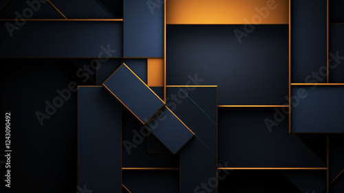 A positive abstract image in blackish-blue hues, symbolizing challenges, perfect for premium technology presentations.



