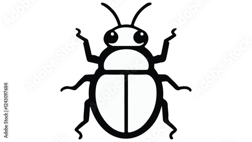 vector illustration of a bug