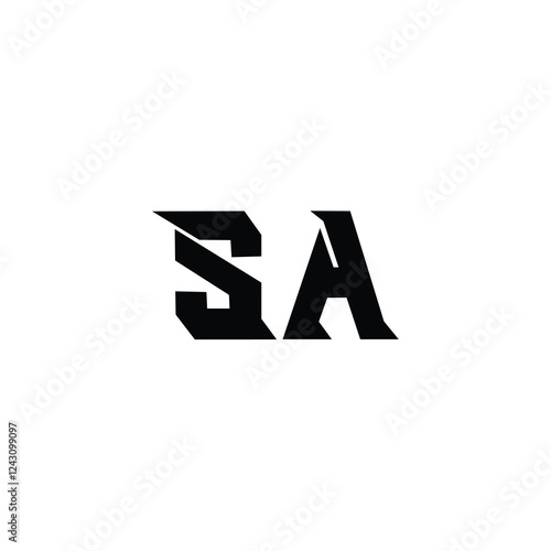 Free Download SA monogram logo design letter text name symbol monochrome logotype alphabet character simple logo - GFXLoad
