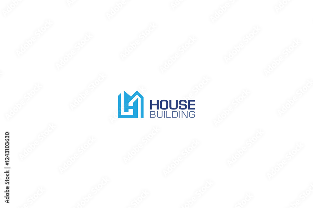 Fototapeta premium Letter H modern real estate logo 
