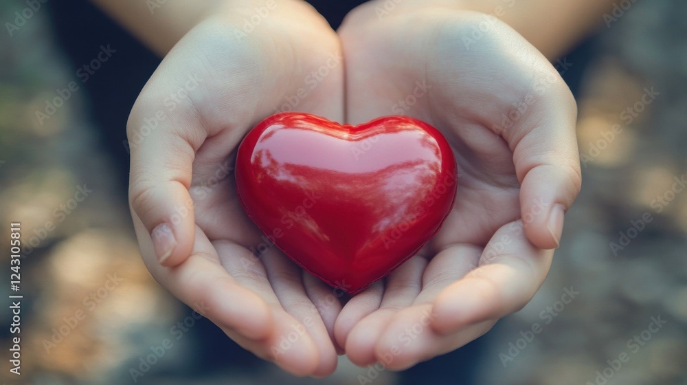 Heart Held in Hands: A Symbol of Love and Care Heart Held in Hands: A Symbol of Love and Care