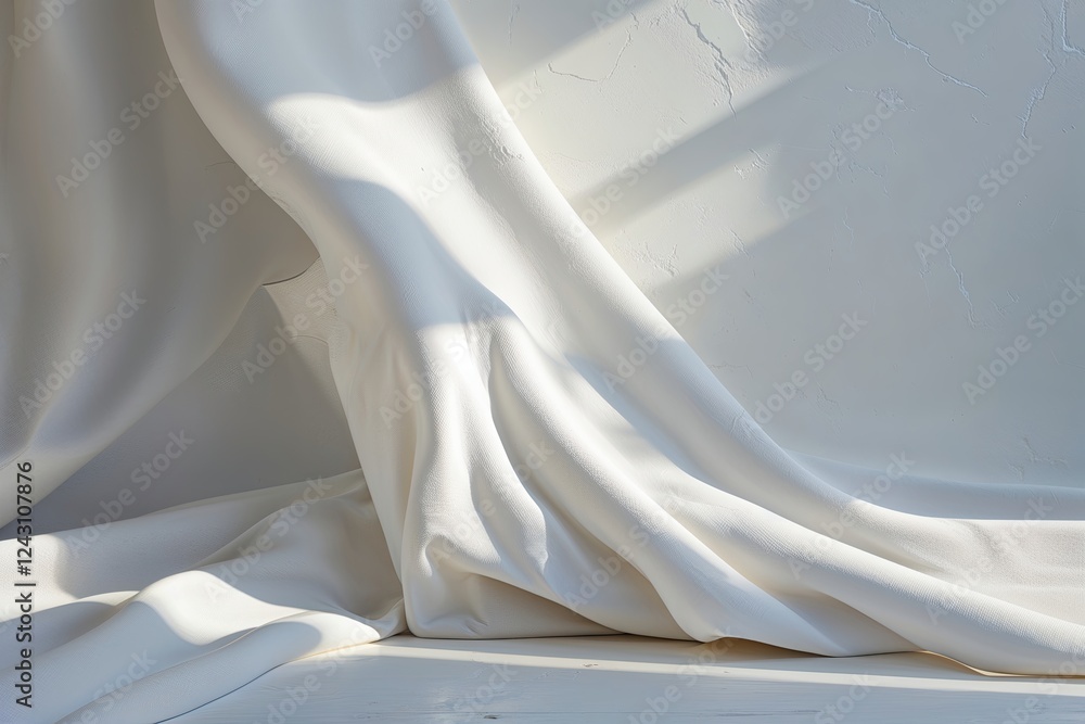 White Canvas Textures with Soft Shadows for Depth and Dimension White Canvas Textures with Soft Shadows for Depth and Dimension
