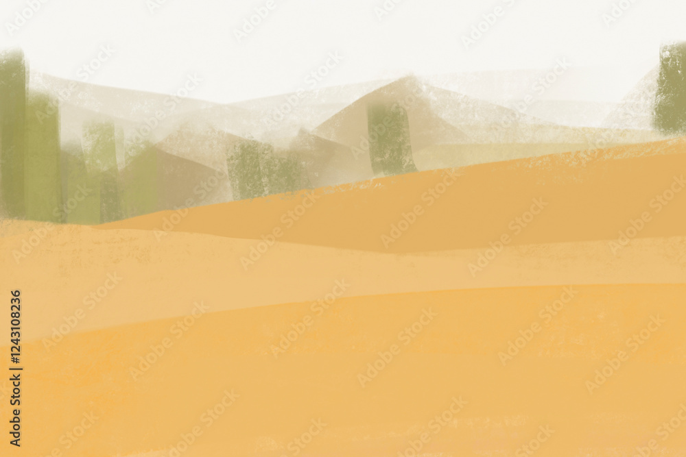Fototapeta premium Yellow mountain background, texture design