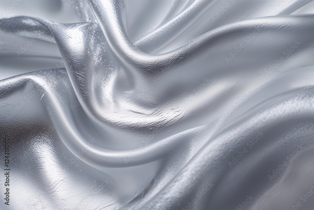 Obraz premium Dimensional Silver Texture Merging Smoothly into a Gradient Design