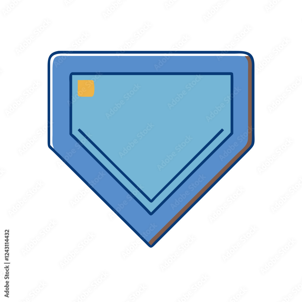 home plate icon, home plate vector illustration-simple illustration of home plate, perfect for home plate logos and icons home plate icon, home plate vector illustration-simple illustration of home plate, perfect for home plate logos and icons