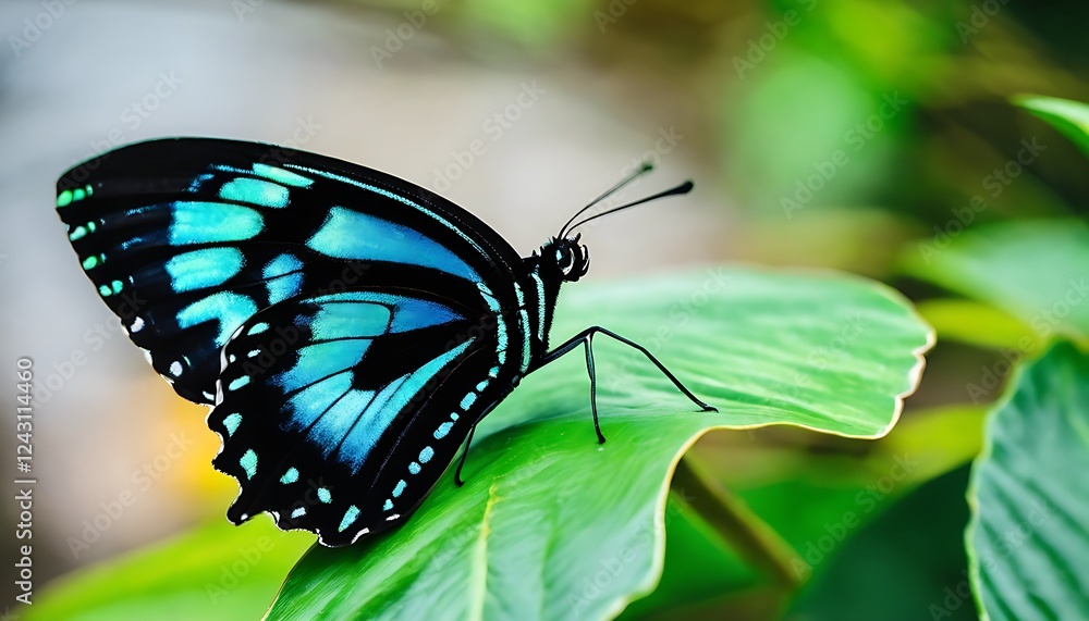 Fototapeta premium Azure Wings: Natures Jewel