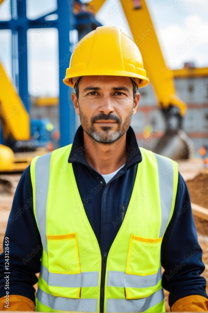 arafed construction worker in a hard hat and safety vest arafed construction worker in a hard hat and safety vest