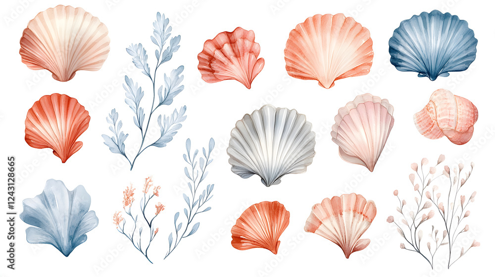 sea shells background sea shells background