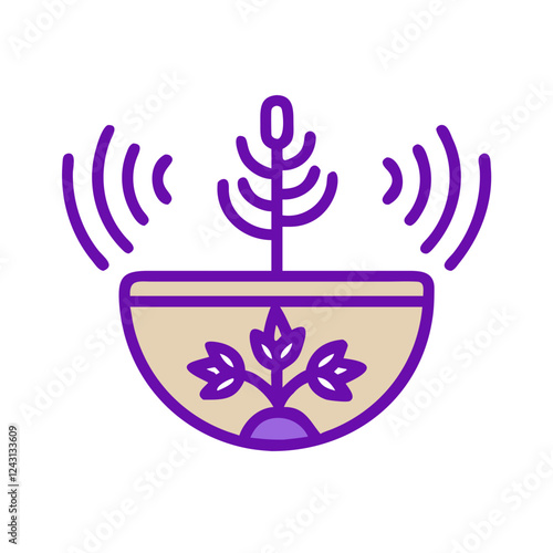 Sound healing bowl emitting musical waves, symbolizing spiritual practices and psychology in wellness