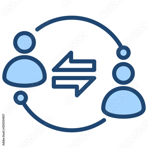 Interaction Blue Icon