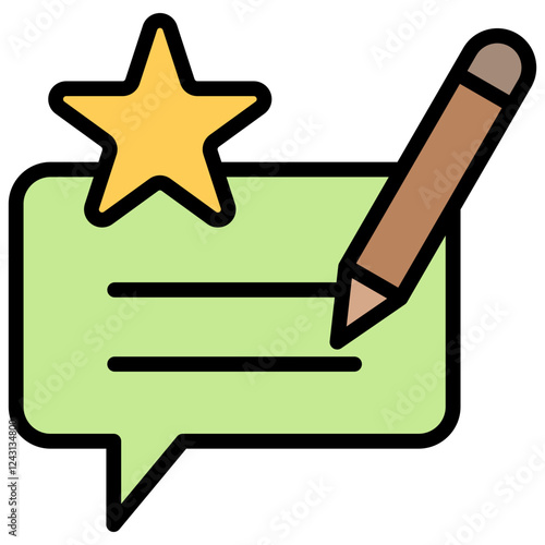 Feedback Outline Color Icon