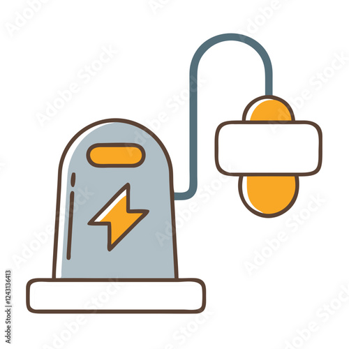 Rechargeable Lamp icon in a minimalist design