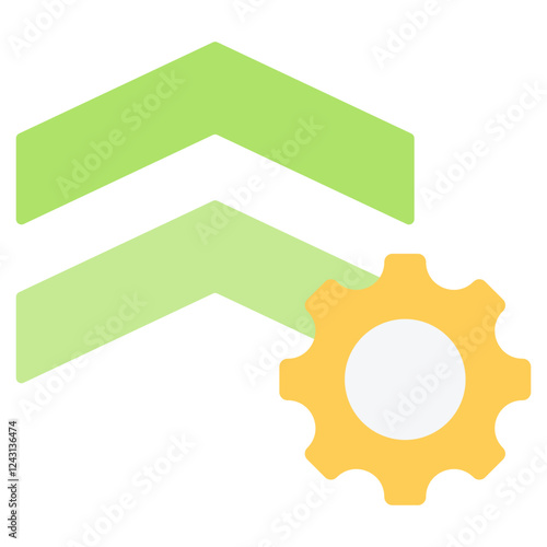 Up Grade Flat Icon