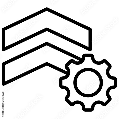 Up Grade Outline Icon