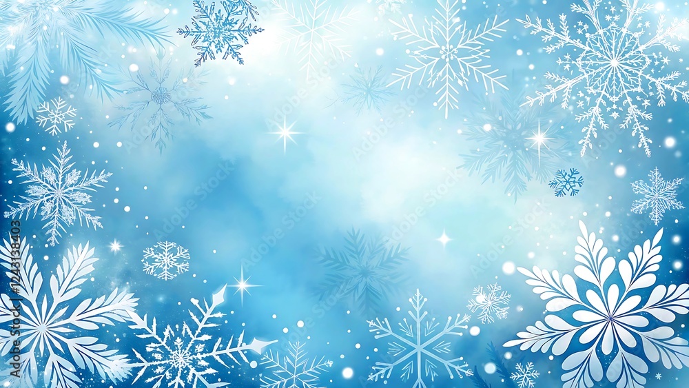 winter background with snowflakes winter background with snowflakes