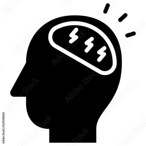 Anxiety Glyph Icon