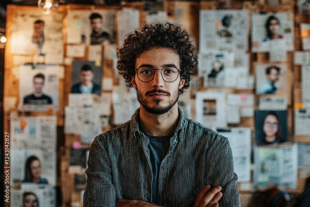 Portrait of a young man in an artistic urban setting Portrait of a young man in an artistic urban setting