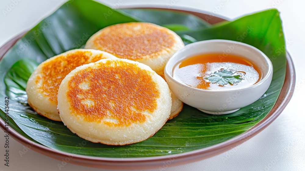 Delicious Indian Cuisine with Soft Idli and Spicy Coconut Chutney Delicious Indian Cuisine with Soft Idli and Spicy Coconut Chutney
