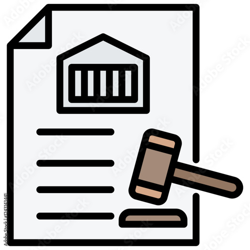 Punishment Outline Color Icon