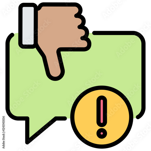 Discrimination Outline Color Icon