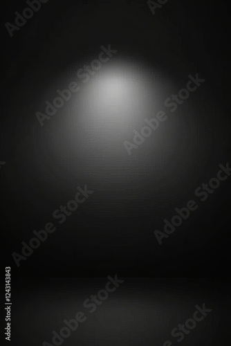 Dark studio backdrop with spotlight gradient effect
