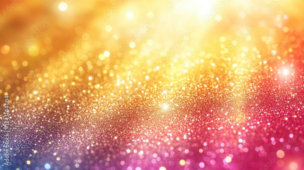 Fototapeta premium Vibrant rainbow glitter gradient background design abstract art digital creation colorful environment high resolution