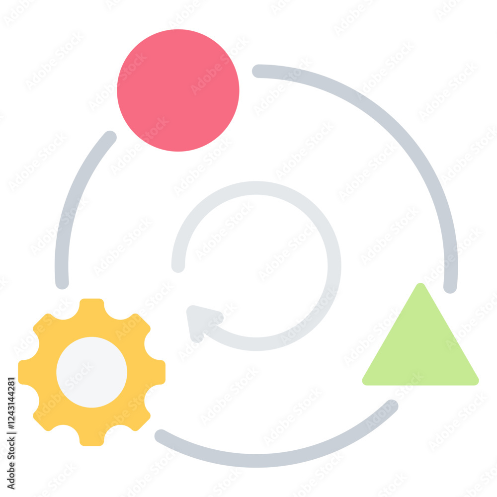 Fototapeta premium Adaptation Flat Icon