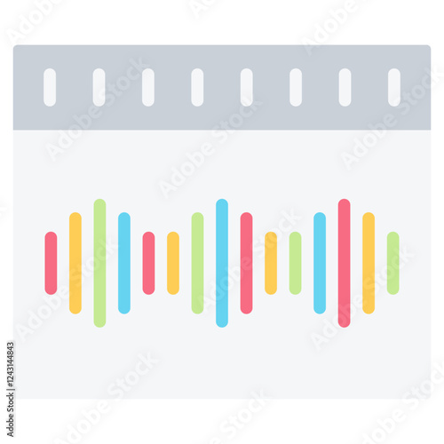 Frequency Flat Icon