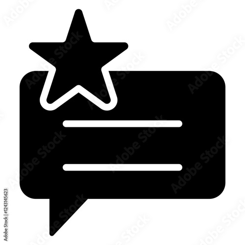 Feedback Glyph Icon