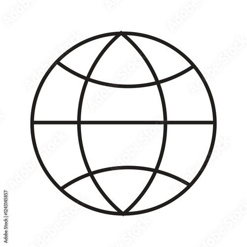 Globe Icon vector illustration on white background