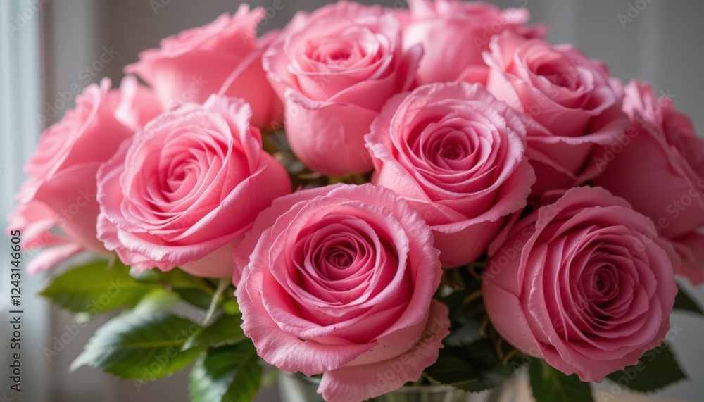 A beautiful bouquet of pink roses arranged elegantly, perfect for expressing love or appreciation. Ideal for celebrations, gifts, or home decor A beautiful bouquet of pink roses arranged elegantly, perfect for expressing love or appreciation. Ideal for celebrations, gifts, or home decor