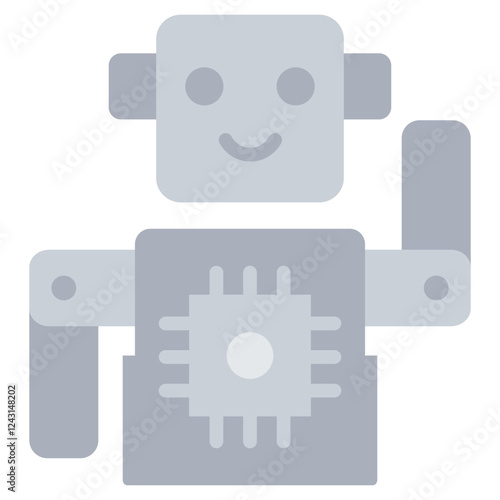 Robotic Flat Icon