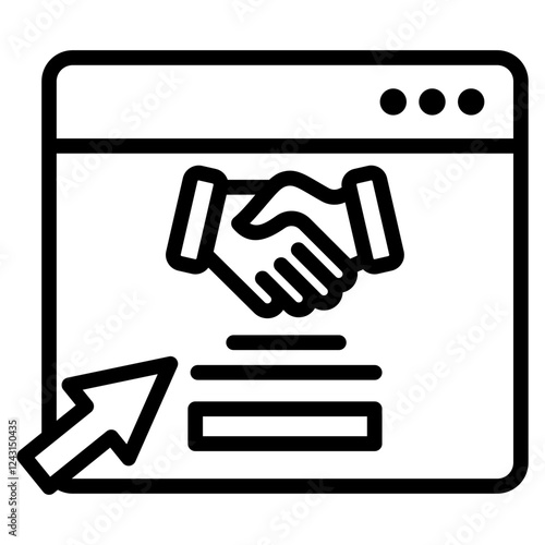 Smart Contract Outline Icon