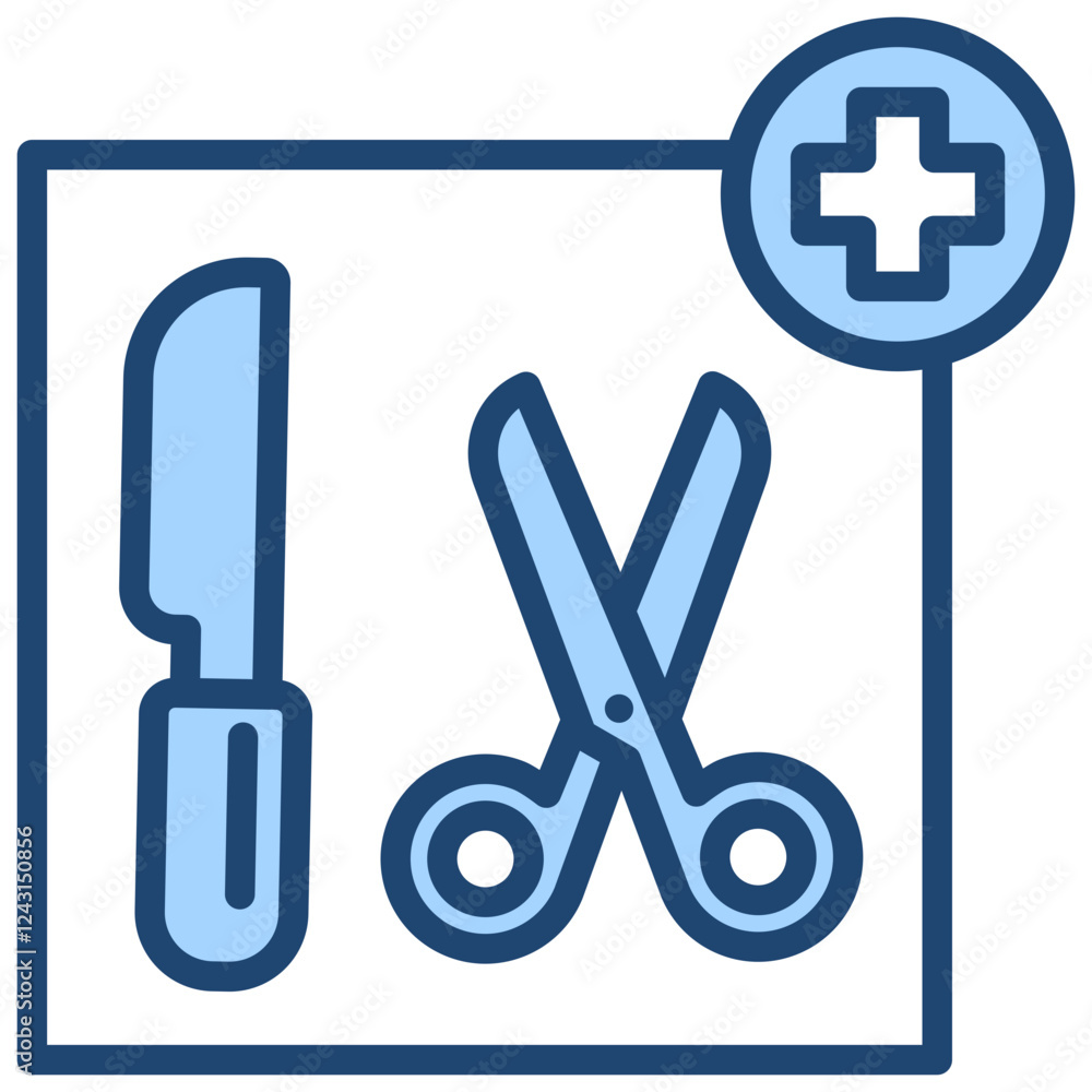 Surgery Blue Icon Surgery Blue Icon