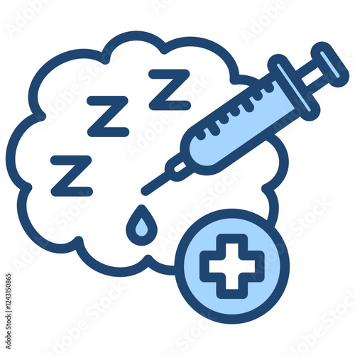 Anesthesiology Blue Icon