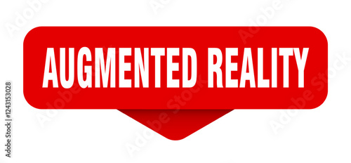 augmented reality sticker. augmented reality sign on transparent background