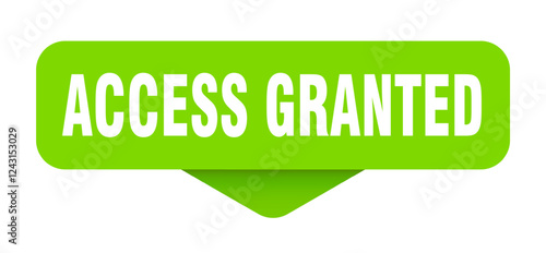 access granted sticker. access granted sign on transparent background