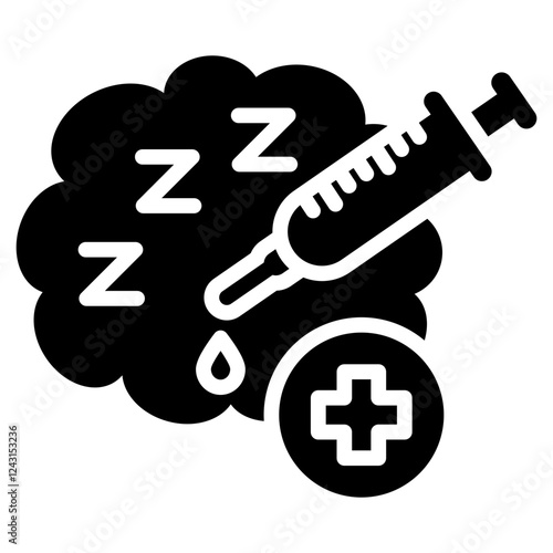 Anesthesiology Glyph Icon