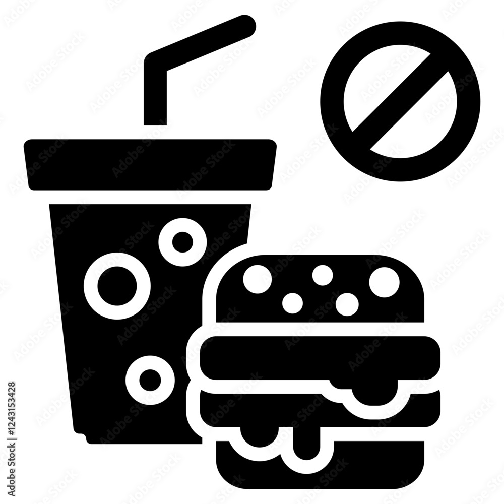 Dietetics Glyph Icon Dietetics Glyph Icon