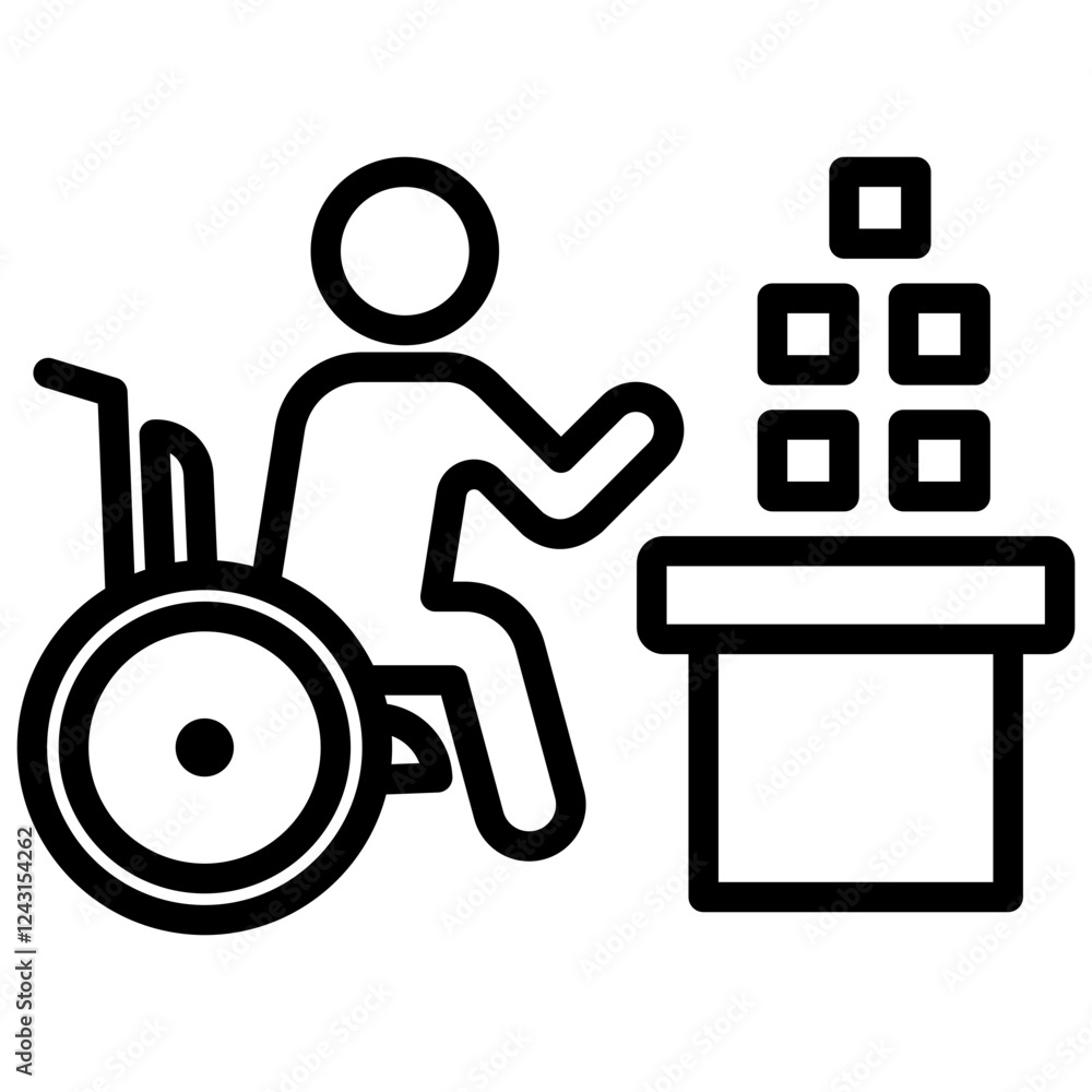 Occupational Therapy Outline Icon Occupational Therapy Outline Icon