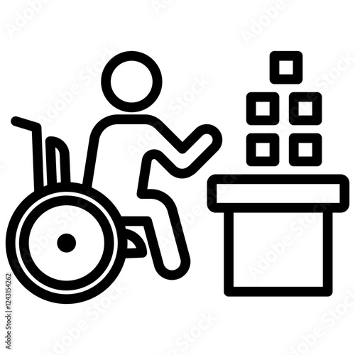 Occupational Therapy Outline Icon