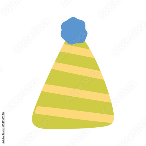 Green party hat with children style