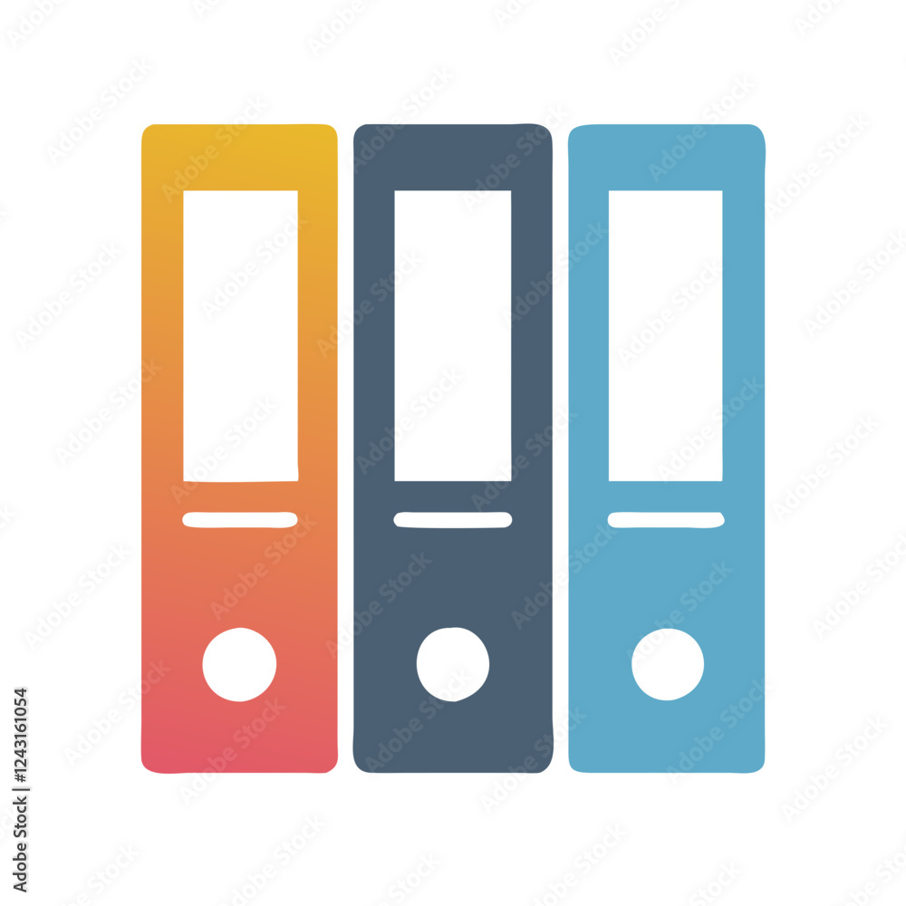 Binder Icon on a white background Binder Icon on a white background